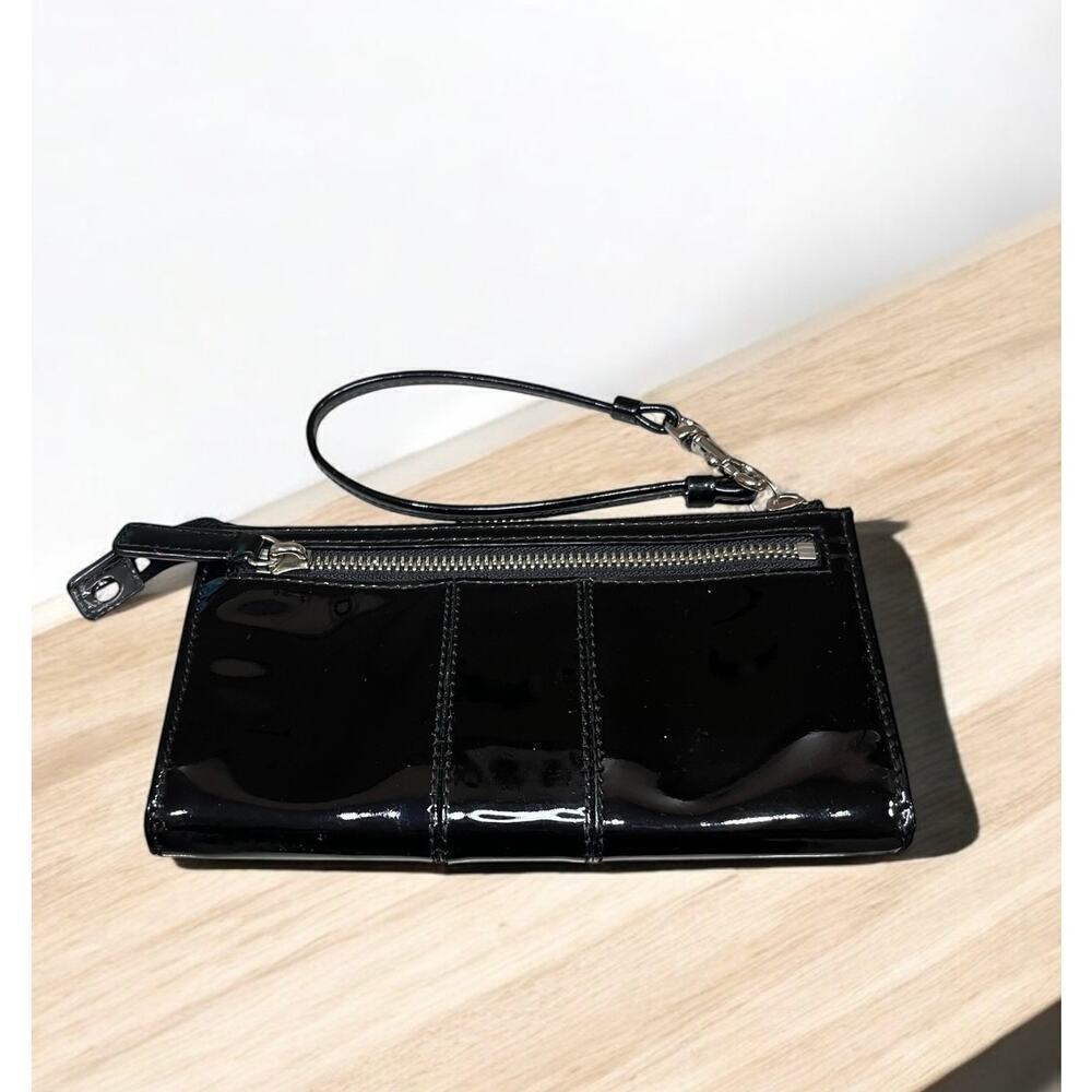 Coach 46726 Julia Op Art Patent Leather Zip Wristlet/Wallet - Picture 2 of 4